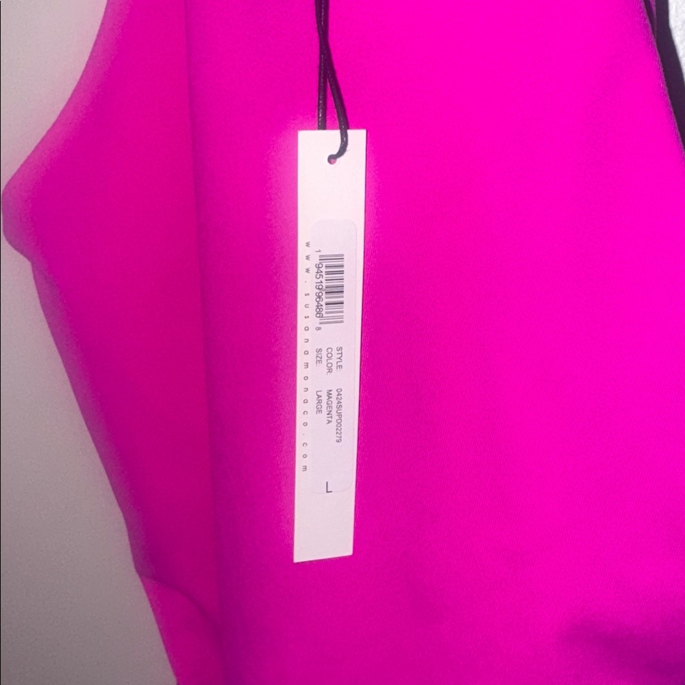 Susana Monaco Bright Pink Strapless Dress - Picture 4 of 4